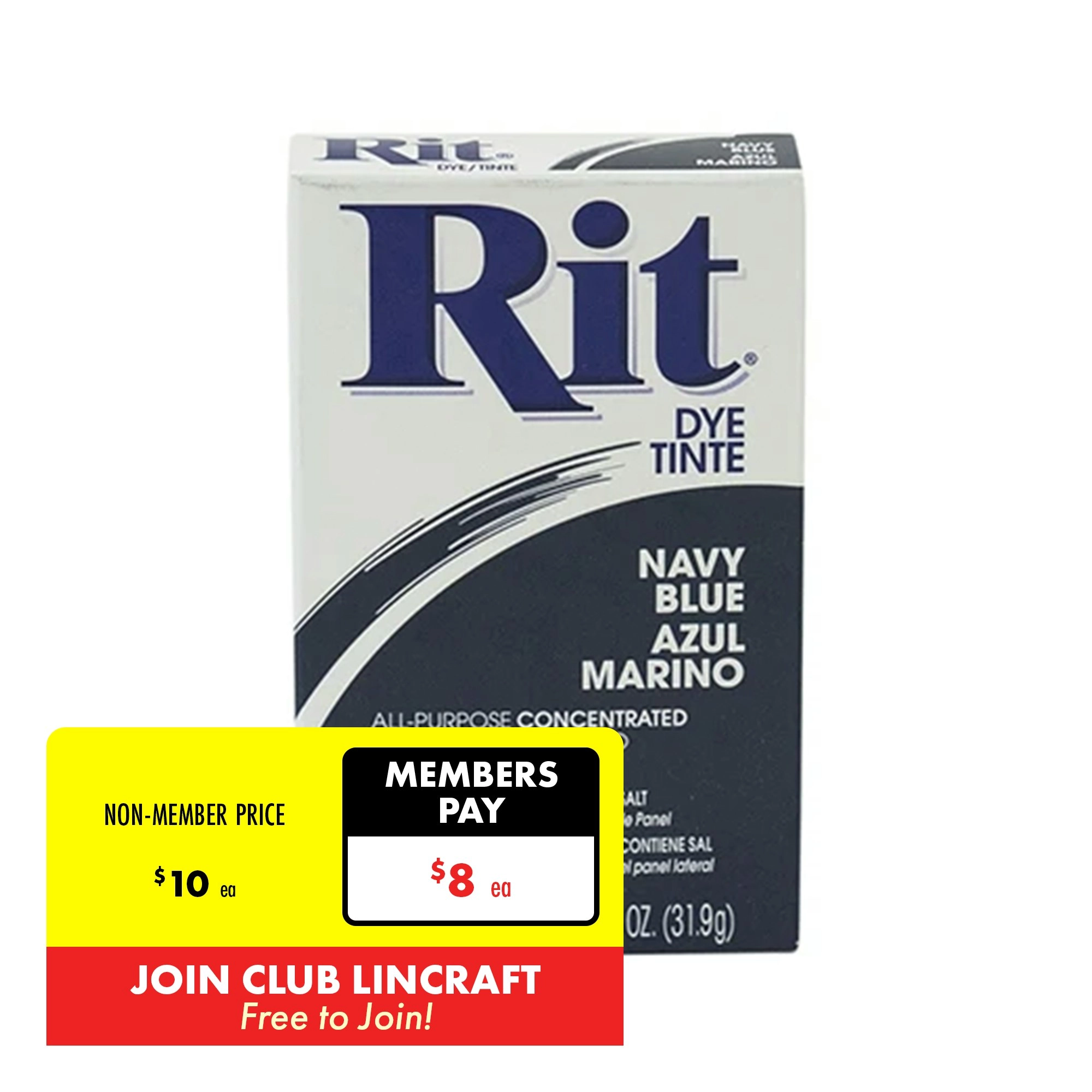 Rit Powder Fabric Dye, Navy Blue- 31.9g