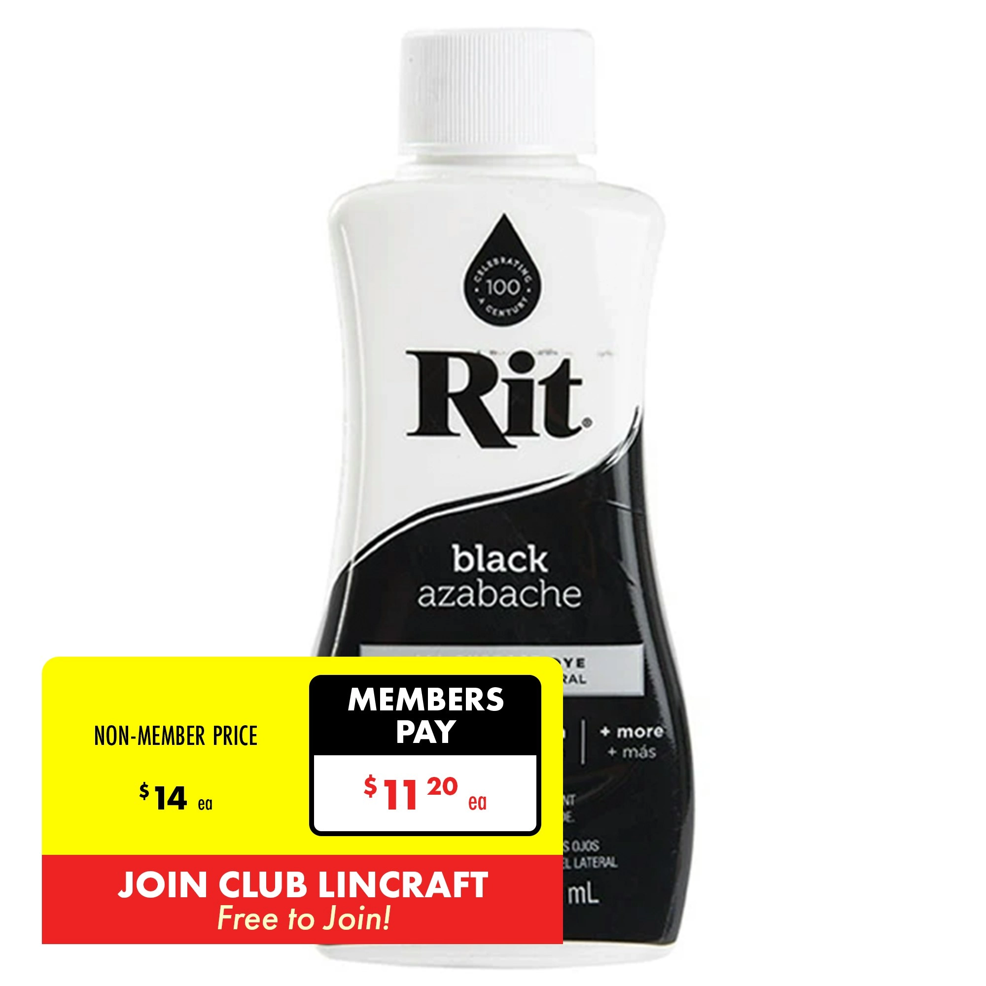 Rit Liquid Fabric Dye, Black- 236ml