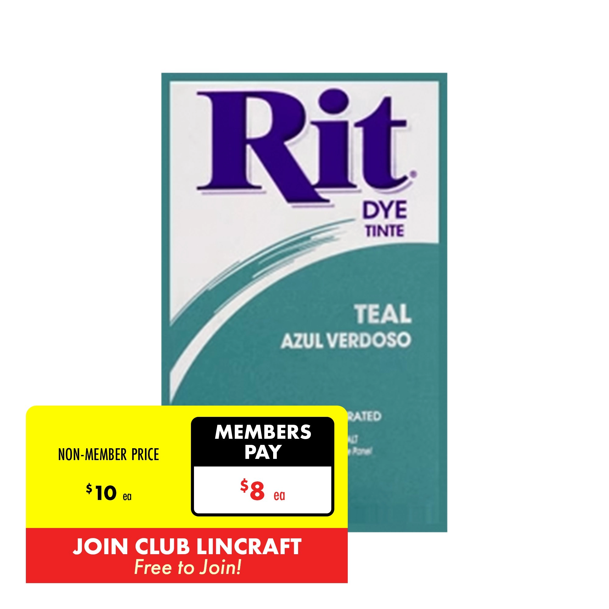 Rit Powder Fabric Dye, Teal- 31.9g