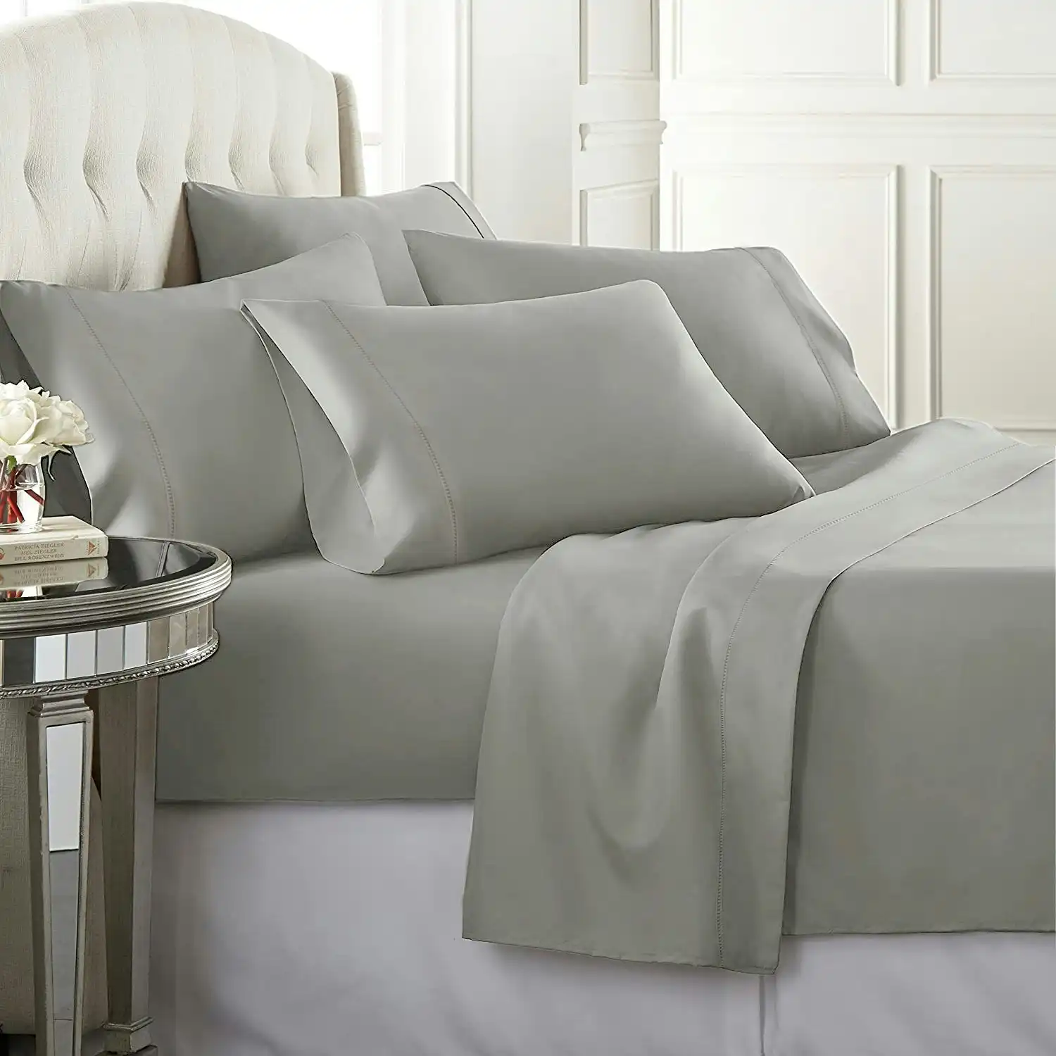 Ramesses Elite Spring Fresh Egyptian Cotton Sateen Sheet Set 1500TC