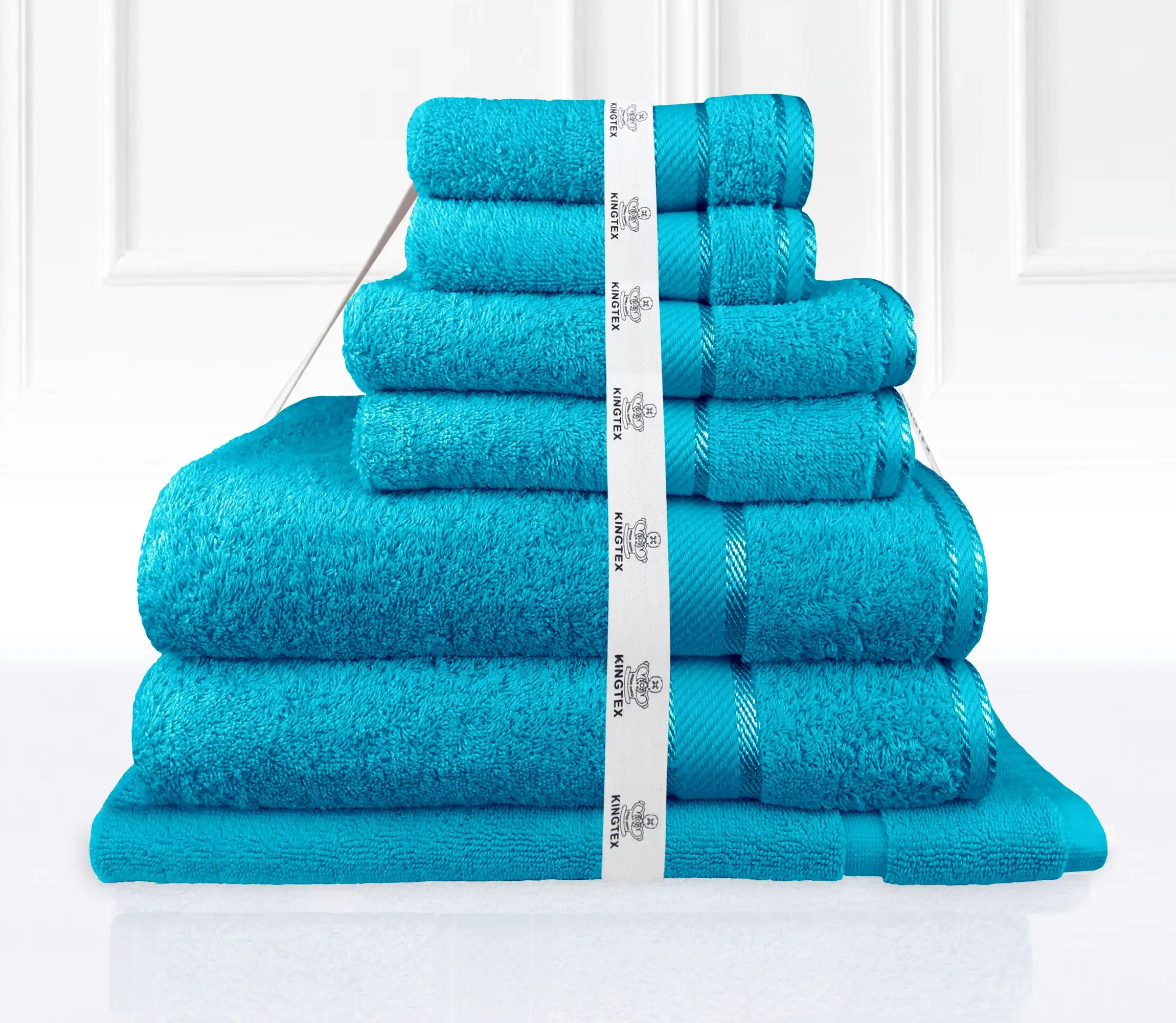 Kingtex 7 Piece Towel Bath Sheet Set