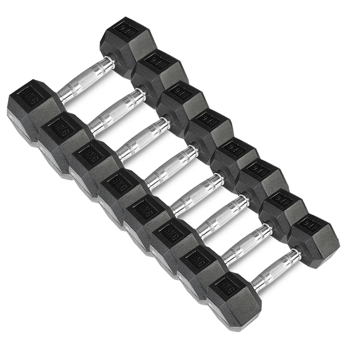 Cortex Hex Dumbbell Set 4kg - 10kg (4 Pairs)