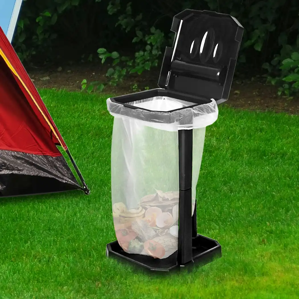 Collapsible Caravan Rubbish Bin rv Garbage Can Camper Trash Waste Basket 7 Bags