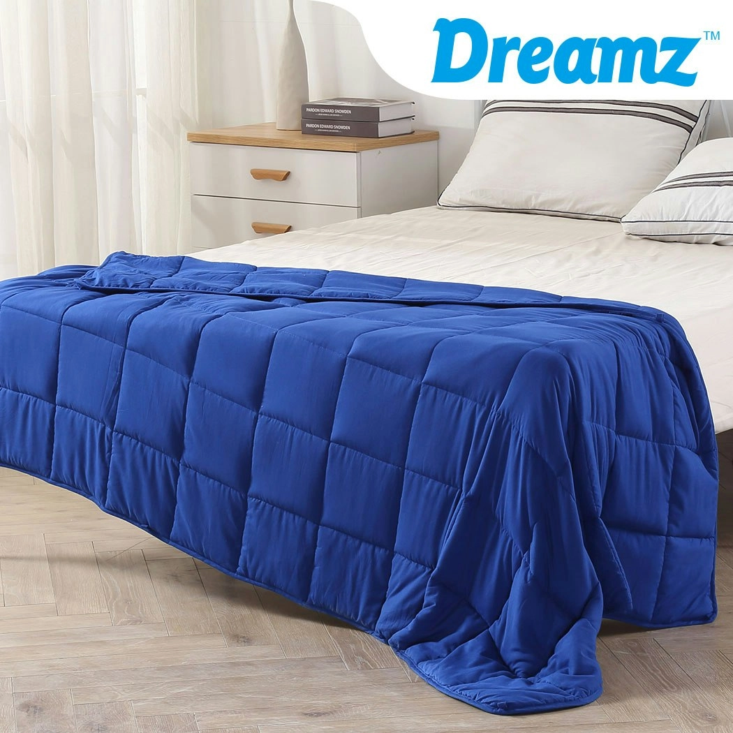 Dreamz Weighted Blanket Heavy Gravity Deep Relax 7KG Adult Double Navy