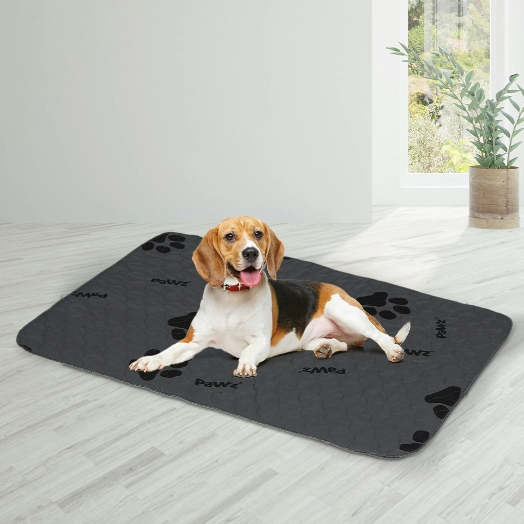 Pawz 2x Washable Dog Puppy Training Pad Pee Puppy Reusable Cushion XL Grey