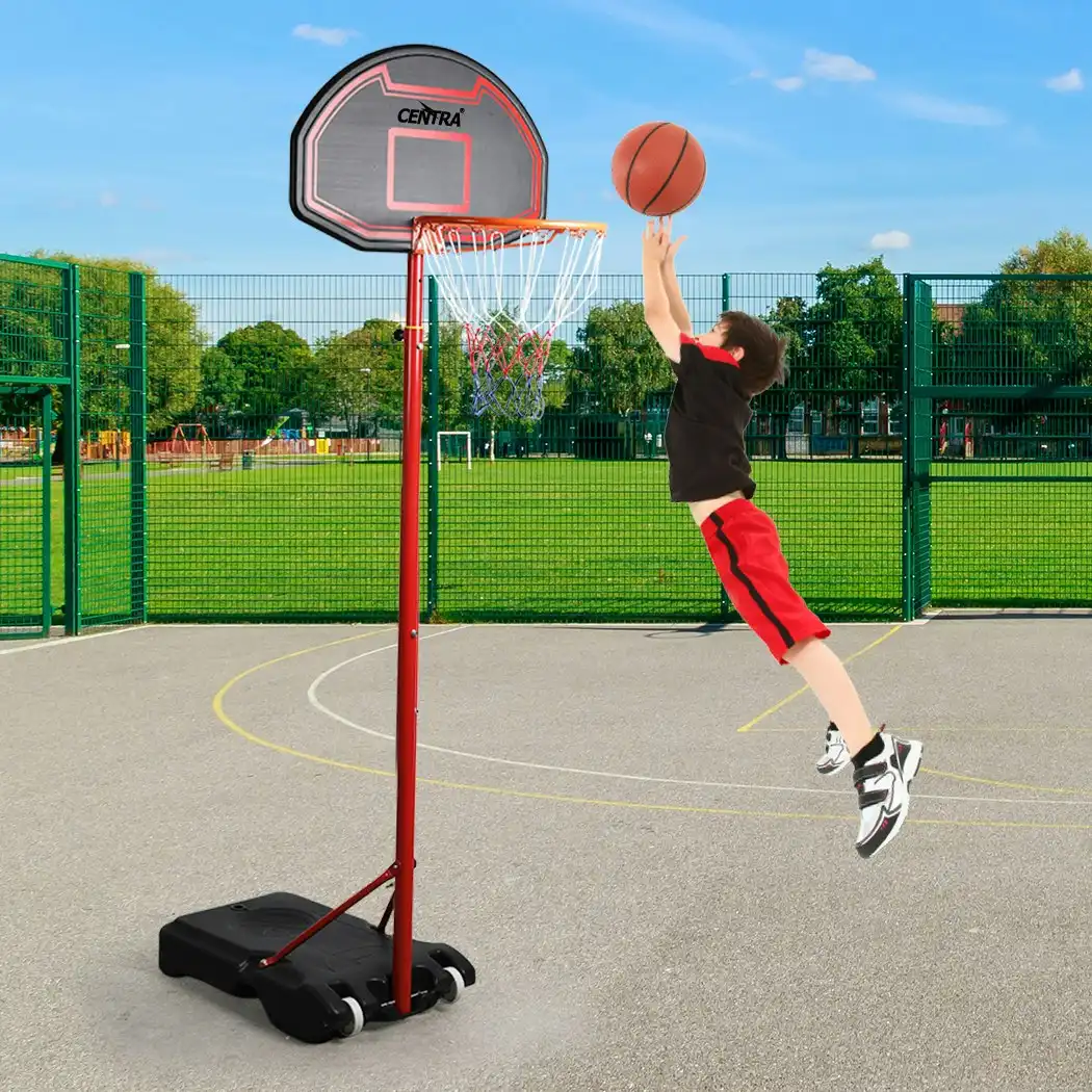 Centra Basketball Hoop Stand Ring Portable 2.1M Adjustable Height Kids Backboard