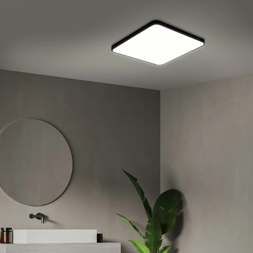 Emitto Ultra-Thin 5CM LED Ceiling Down Light Surface Mount Living Room Black 18W