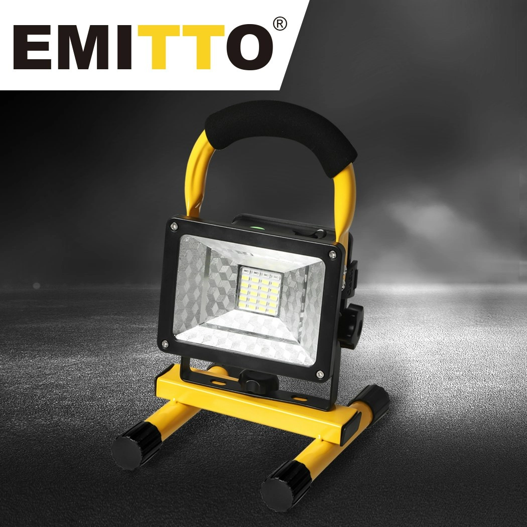 Traderight Group  Emitto LED Portable Flood Light Outdoor 30W Rechargeable Spotlight 2400LM 3 Mode