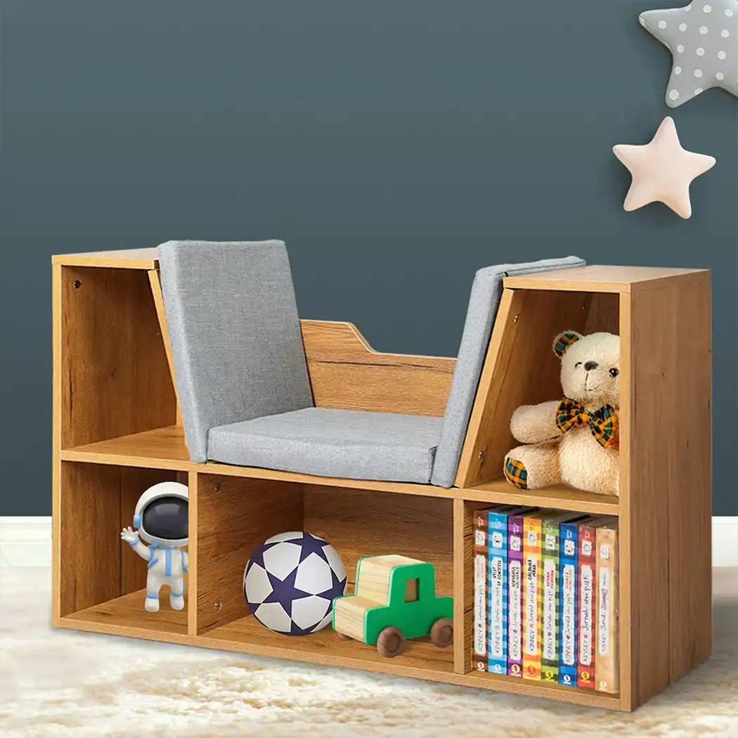 Levede Kids Bookcase Toys Box Shelf Storage Cabinet Container Children Organiser