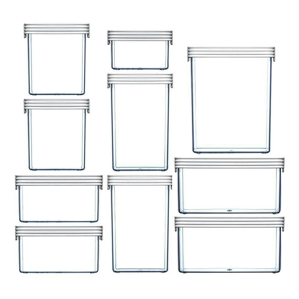 New Clickclack 10pc Air Tight Basics Starter Container Set 10 Piece