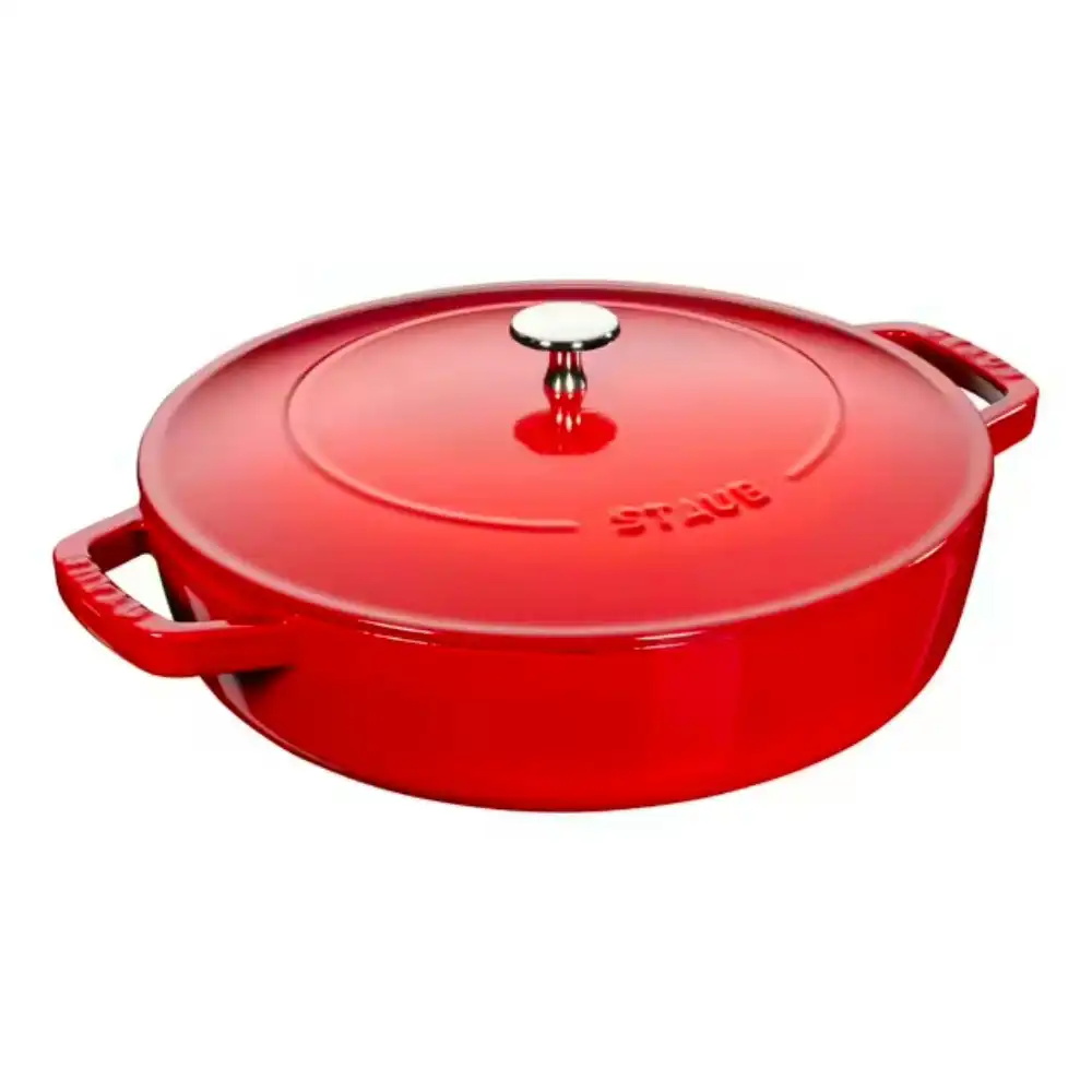 Staub Saute Pan Chisteria Round 26cm | Cherry Red