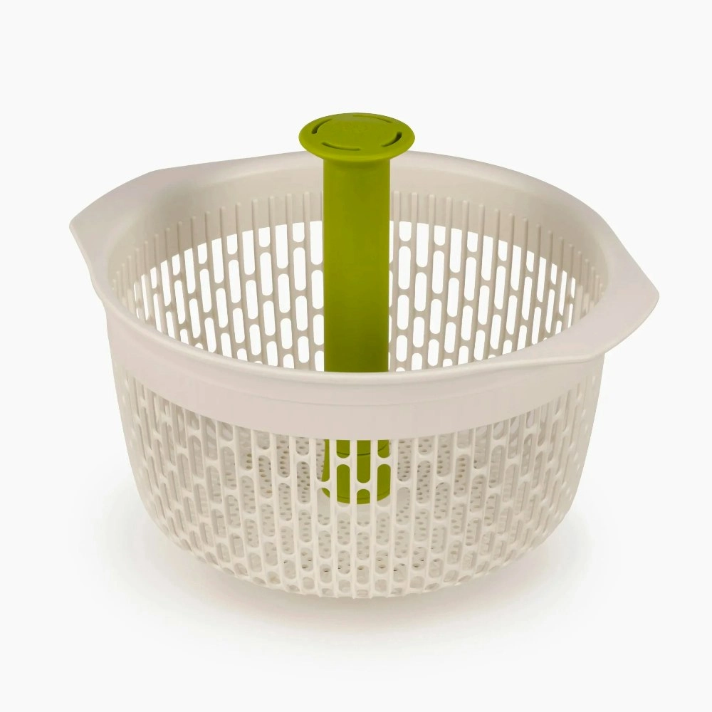 Joseph Joseph Spindola In Sink Salad Spinning Colander | White/Green 20185