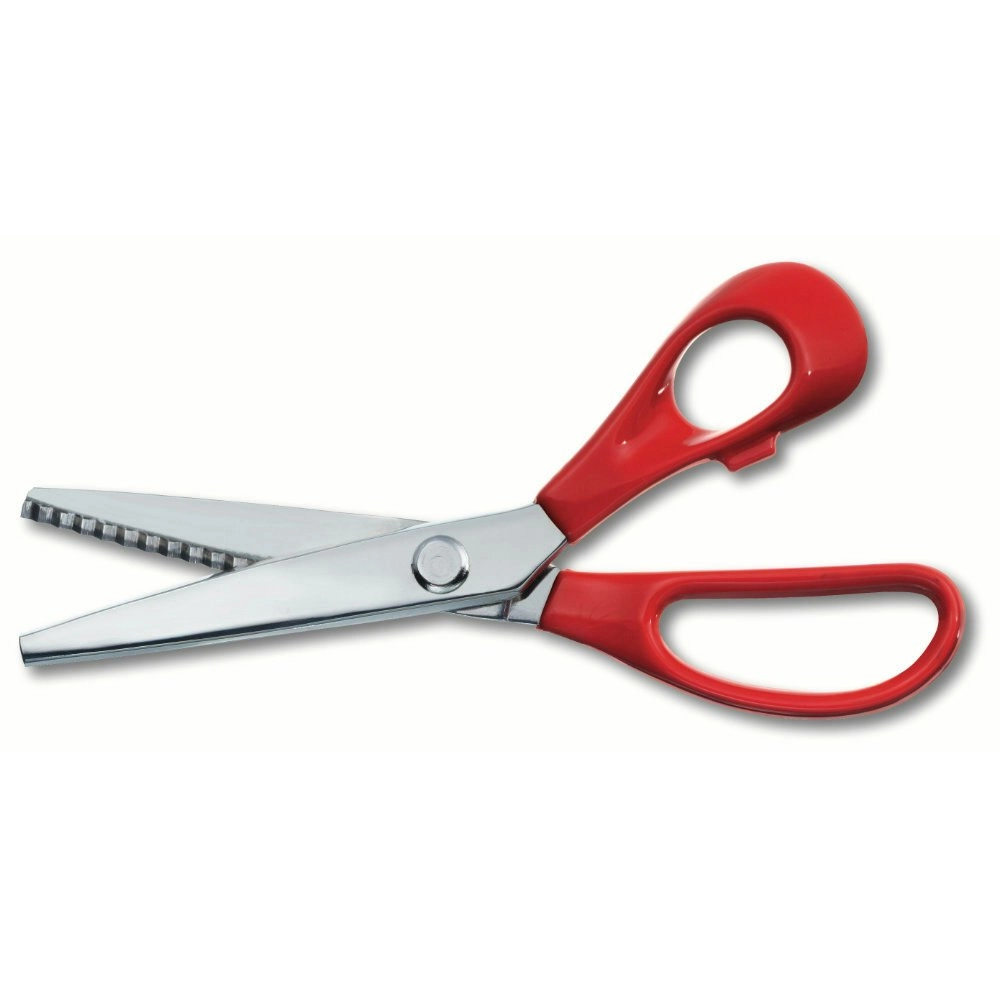 Victorinox Nickel Plated Blades Pinking Shears   21cm Red Handle 8.1007.21