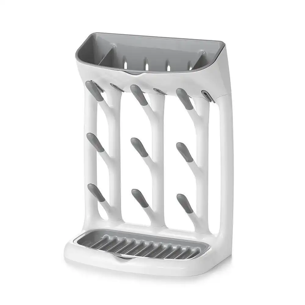 OXO Tot Space Saving Drying Rack - Grey Bottles Feeding Cups