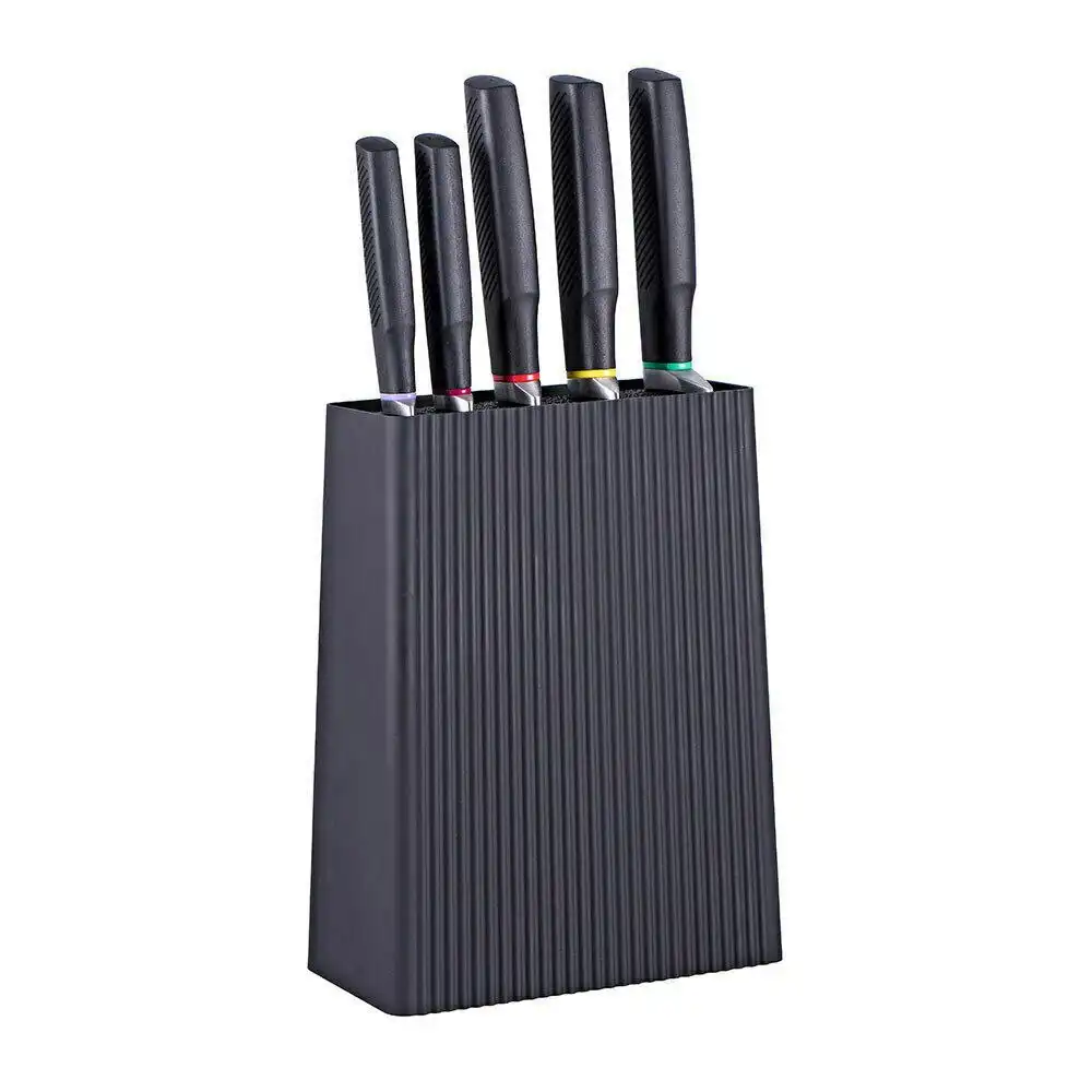 Avanti Nero 6pc Knife Block Set | Kitchen Knives 6 Piece