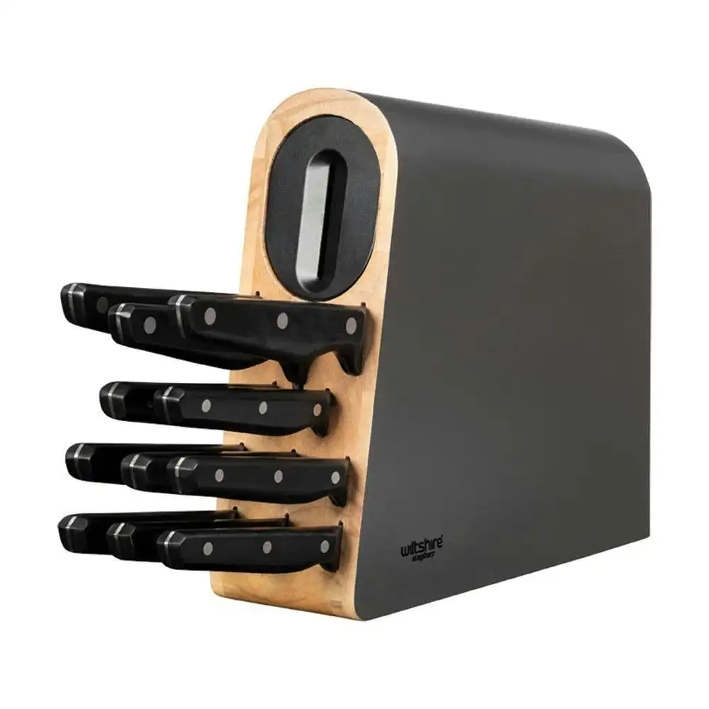 Wiltshire Staysharp 12 Piece Knife Block Triple River Knives 12pc