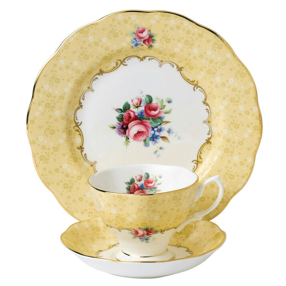 Royal Albert 100 Years Teacup , Saucer , Plate 1990 - Set of 3