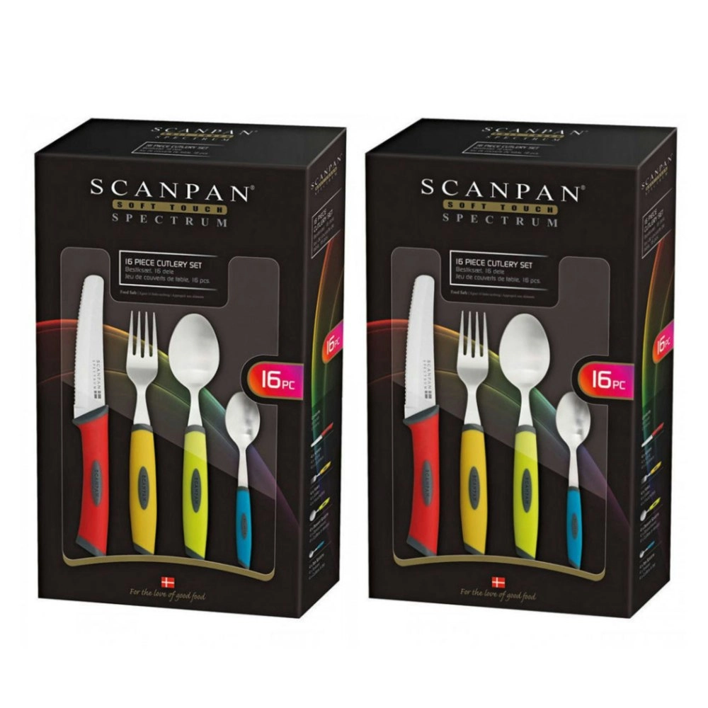 Scanpan Spectrum 32pc Kitchen Cutlery Set 32 Piece | Colour