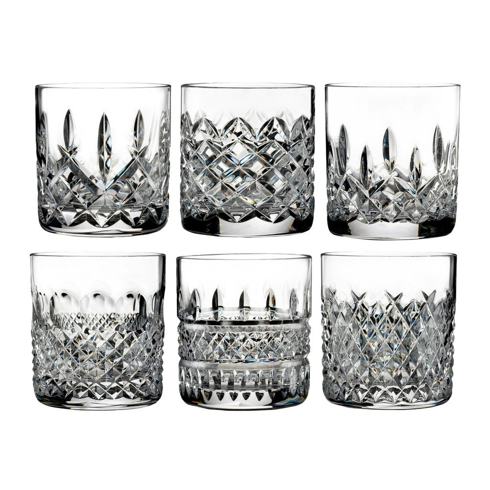 Waterford Lismore Crystal Heritage Whiskey Tumbler Set of 6