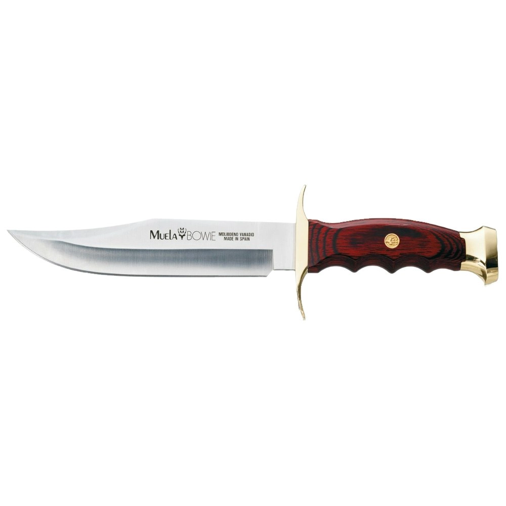 New Muela Bowie 18 Hunting Fishing Knife | Coral Wood Handle