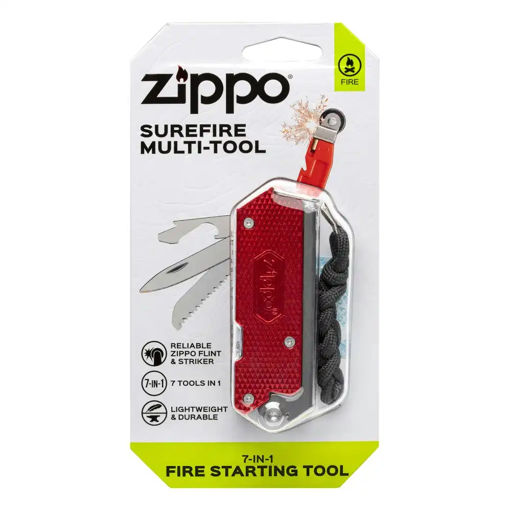 Zippo Surefire Multi-Tool | 7 in 1 Fire Starting Tool