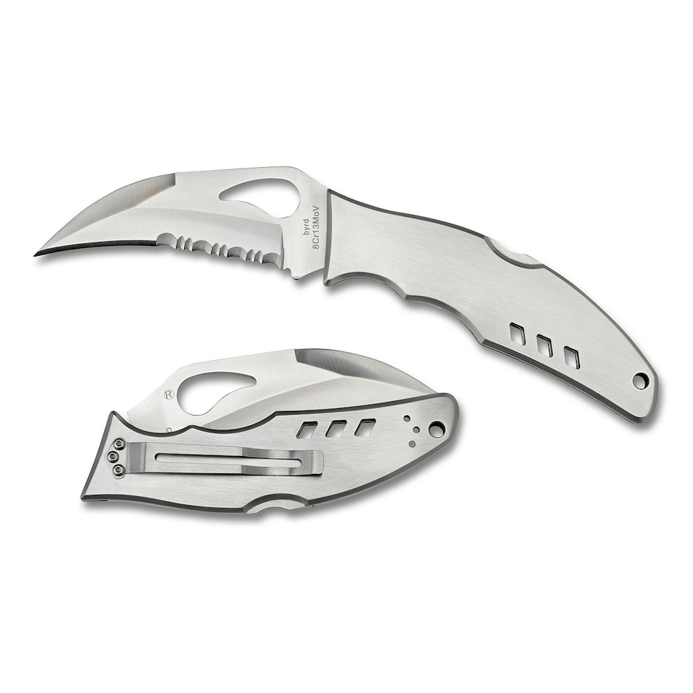 Spyderco Crossbill Stainless Folding Knife | Combo Blade YSBY07PS