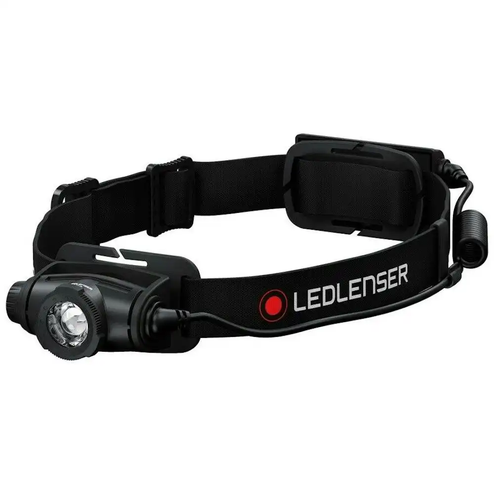 Led Lenser H5r Core Rechargeable Focusable Head Torch Flashlight 500 Lumen