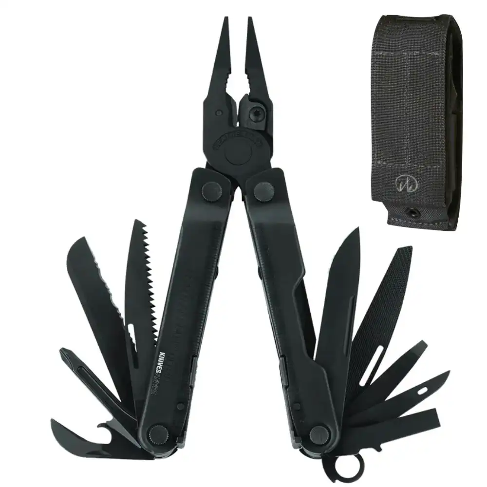 New Leatherman Rebar Black Multi Tool & Molle Sheath