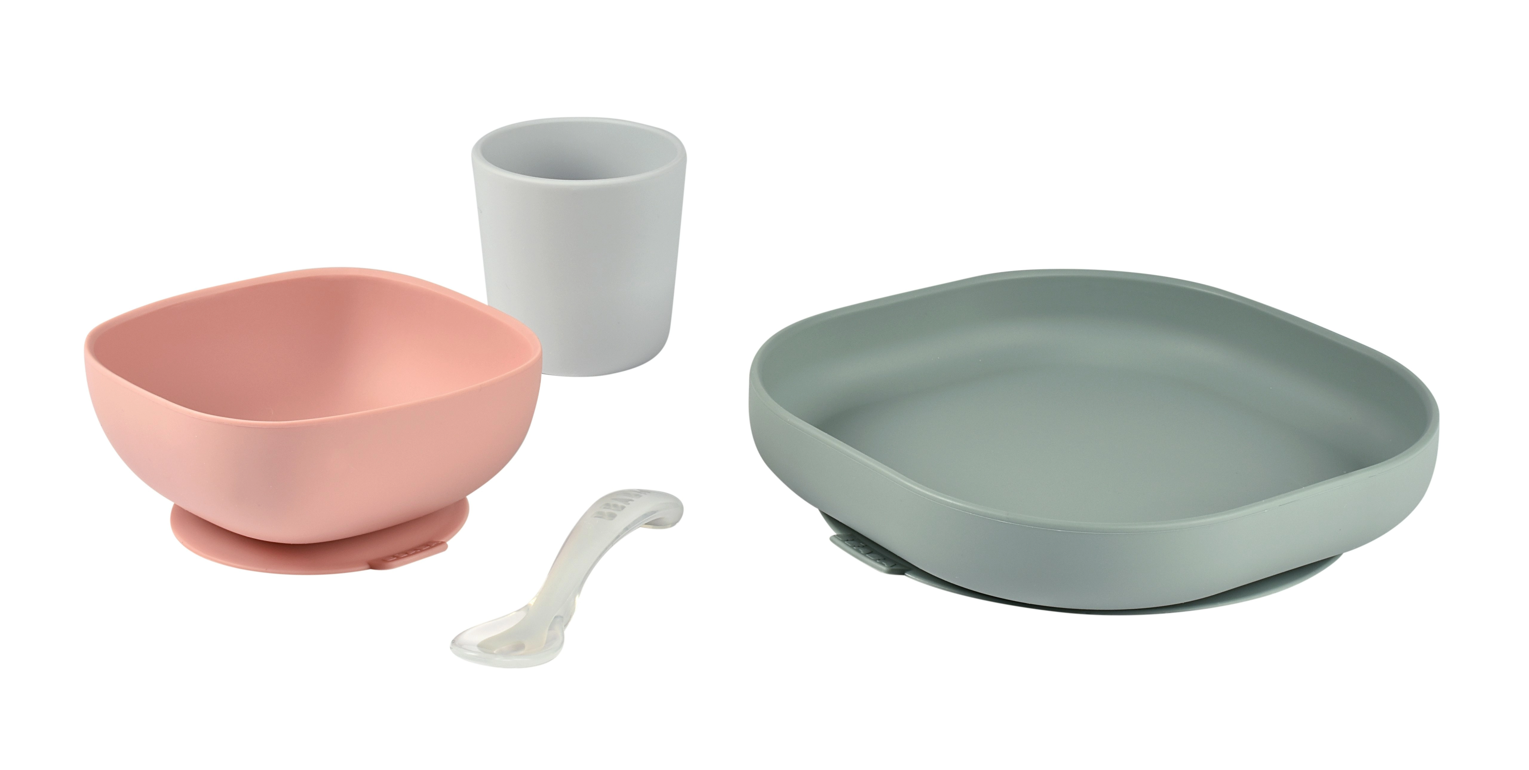 Beaba Silicone Suction Meal Set Eucalyptus