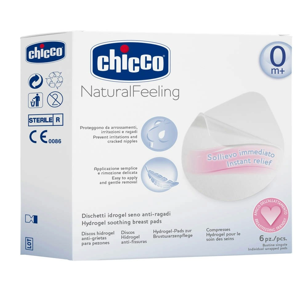 Chicco Hydrogel Soothing Pads - 6 Pack