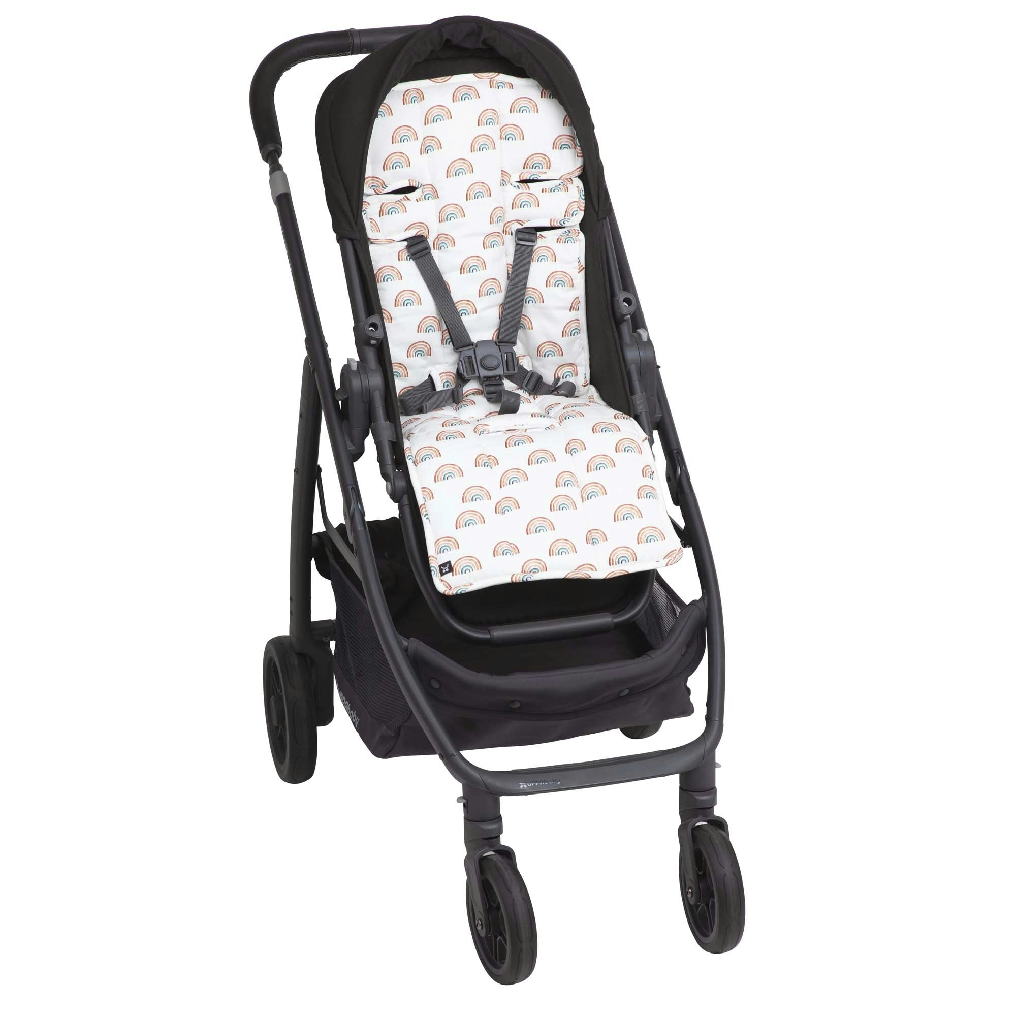 OutlookBaby Cotton Pram Liner Earthy Rainbows