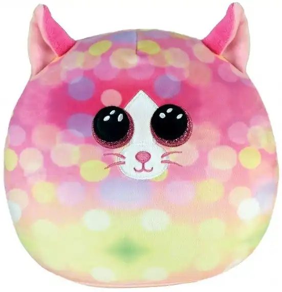 Squish A Boo 10" Sonny Cat Pink Pattern