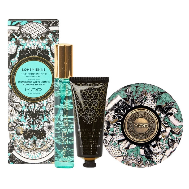 MOR Bohemienne Hand Cream, Soap and Perfumette Set