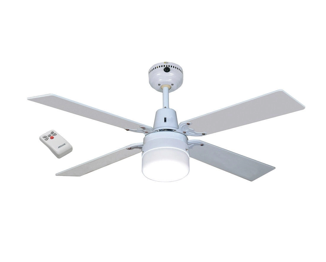 Heller 1200mm Reversible 4 Blade RUBY Ceiling Fan with Clipper Light & Remote