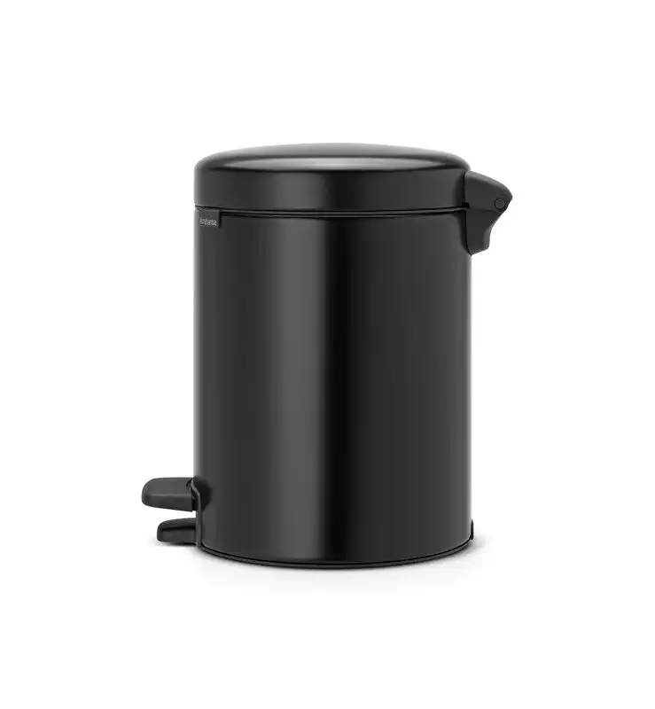 Brabantia NewICONÃ‚Â 5 Litre Pedal Bin - Matte Black