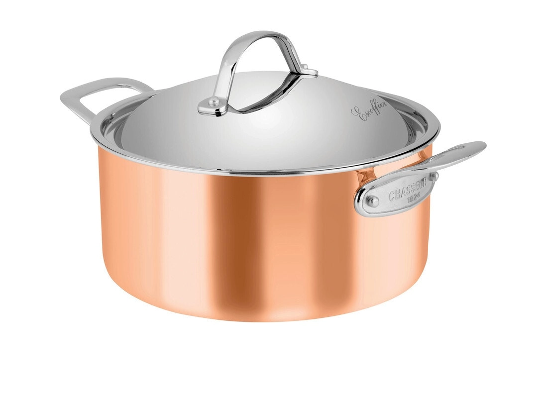 Chasseur Escoffier 24 x 11.5cm/4L Induction Casserole- 20042 -Copper