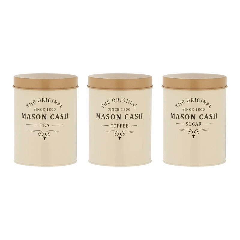 Mason Cash Heritage Kitchen Canister Set- KB286412 -White