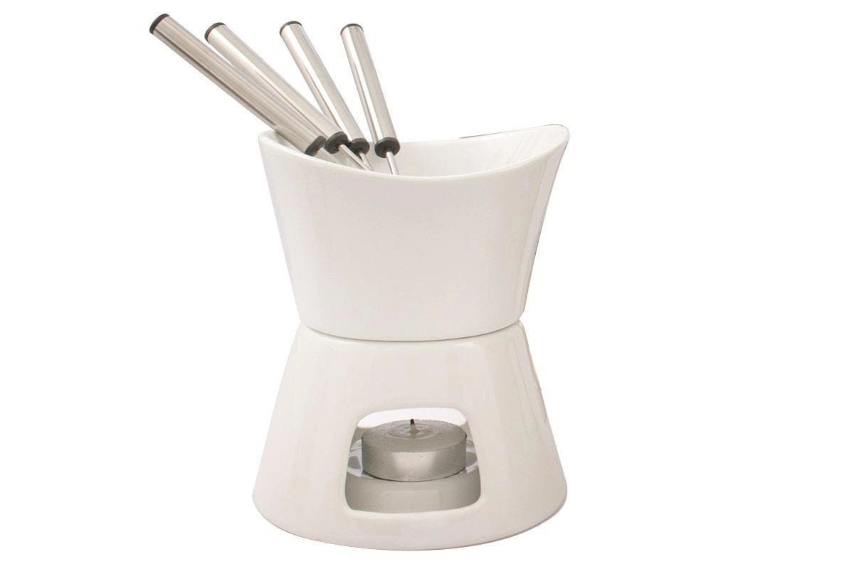 Swissmar 75694 7pc Chocolate Fondue Set White