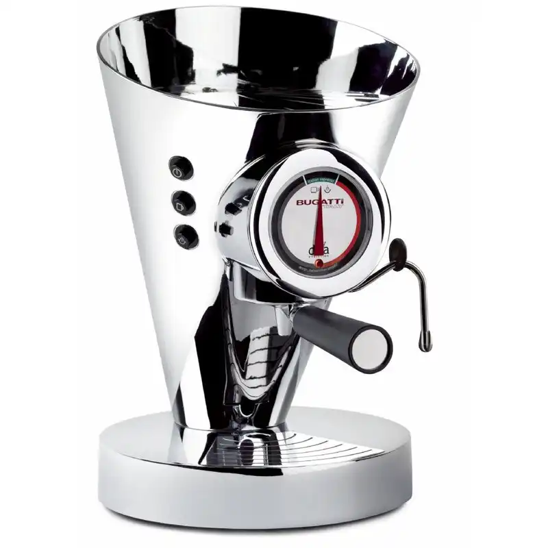 Bugatti E-Diva Espresso Coffee Machine - Chrome