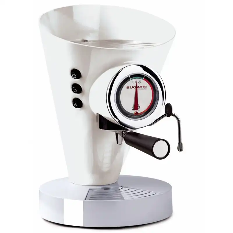 Bugatti E-Diva Espresso Coffee Machine - White