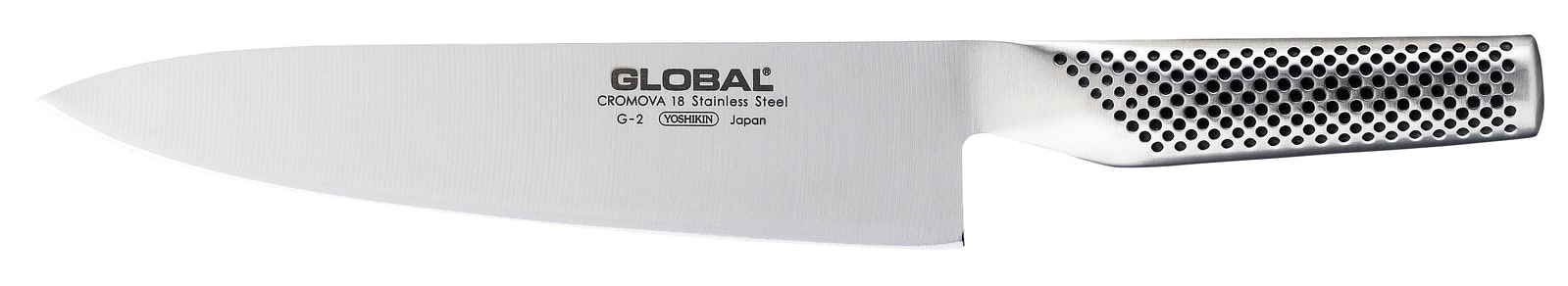 Global 20cm Chef Cooks G2 Cromova 18 Stainless Steel Knife Made in Japan