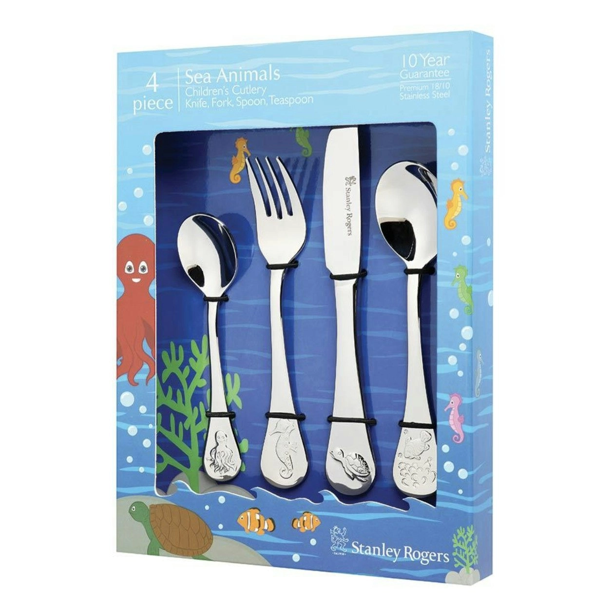 Stanley Rogers Children's Cutlery 4 Piece Set - Sea Animals