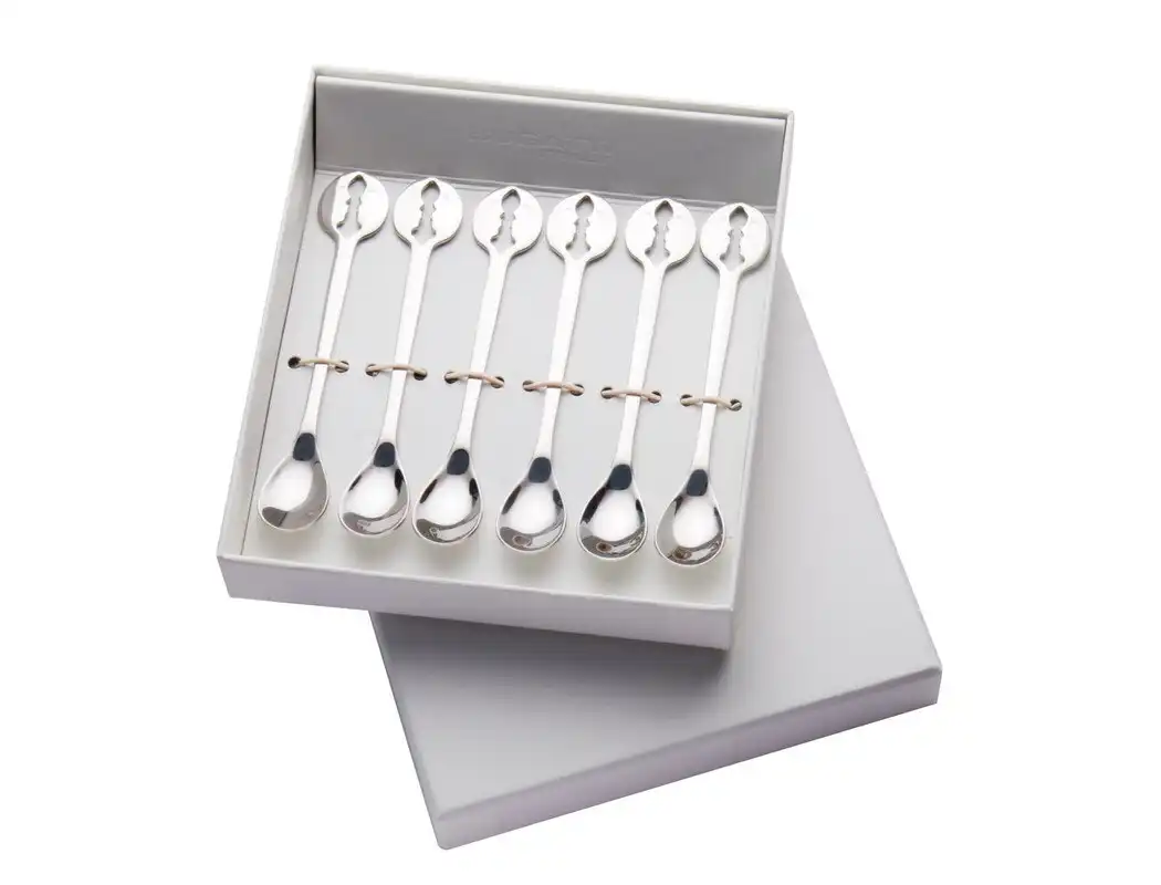 Bugatti Kiss Set of 6 Moka Spoons