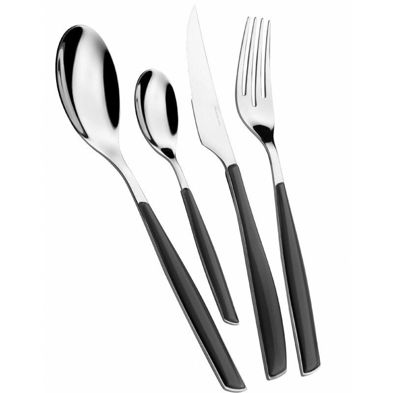 Bugatti Glamour 24pc Cutlery Set - Smoky Black