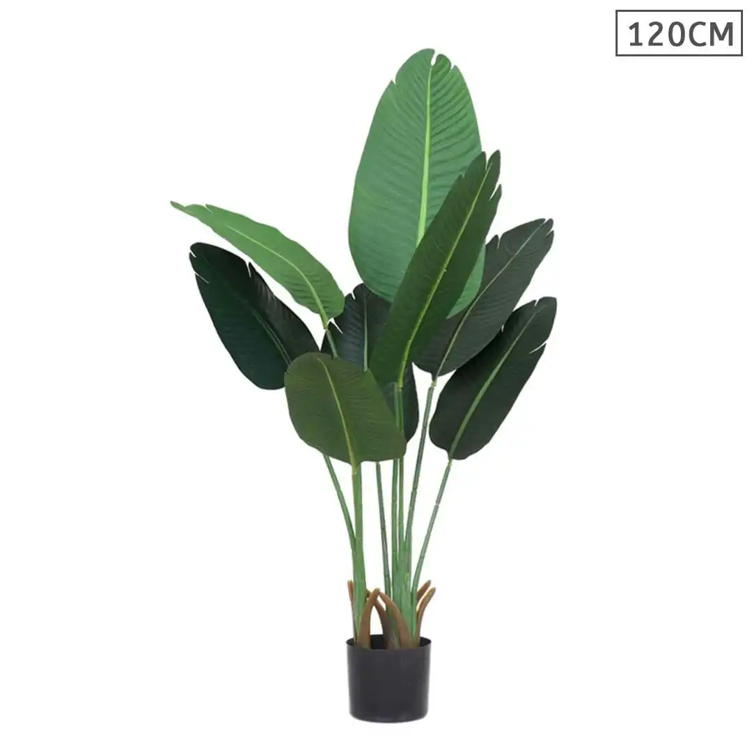 Soga 120cm Artificial Green Indoor Traveler Banana Fake Decoration Tree Flower Pot Plant