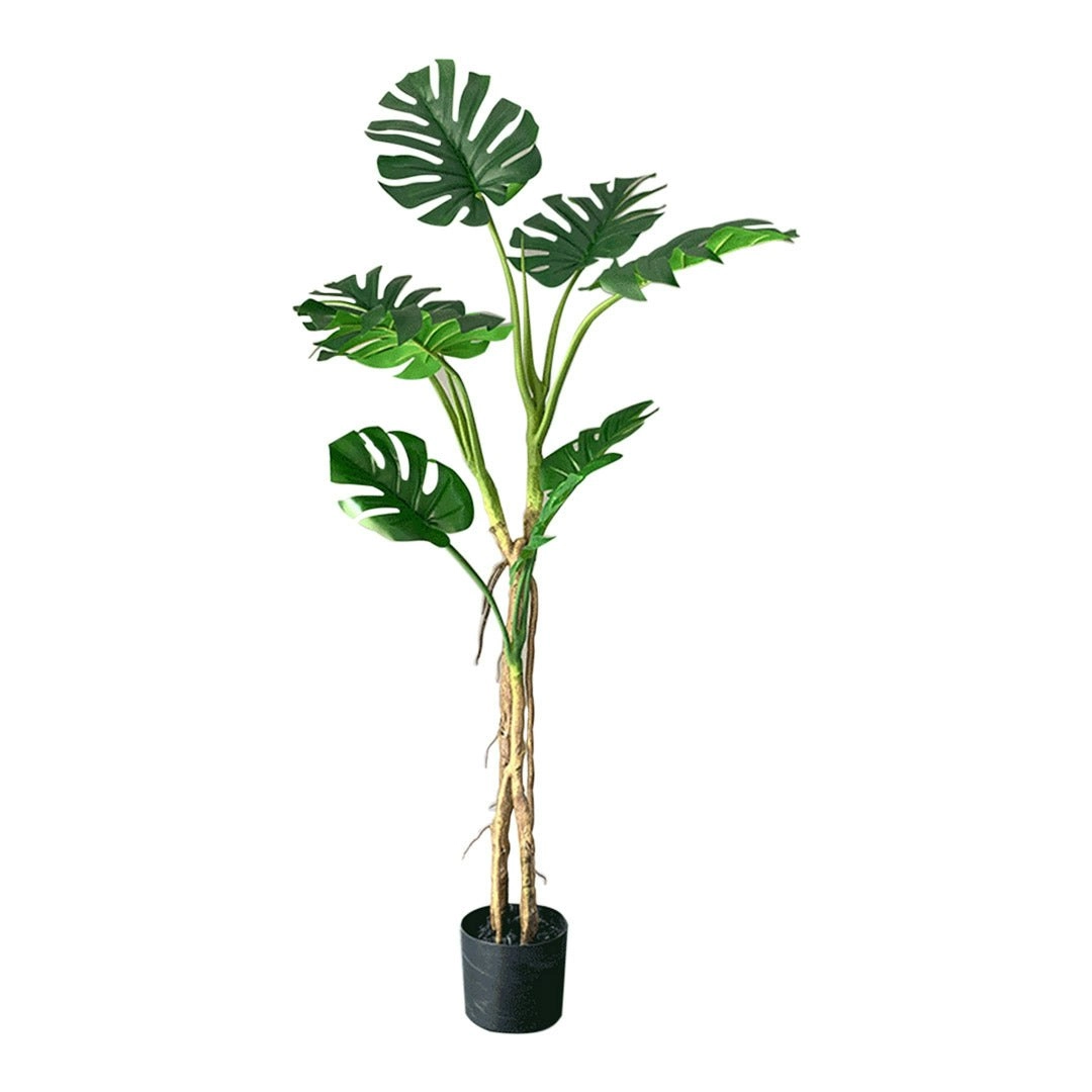 Soga 160cm Tropical Monstera Palm Artificial Plant Tree, Real Touch Technology, with UV Protection