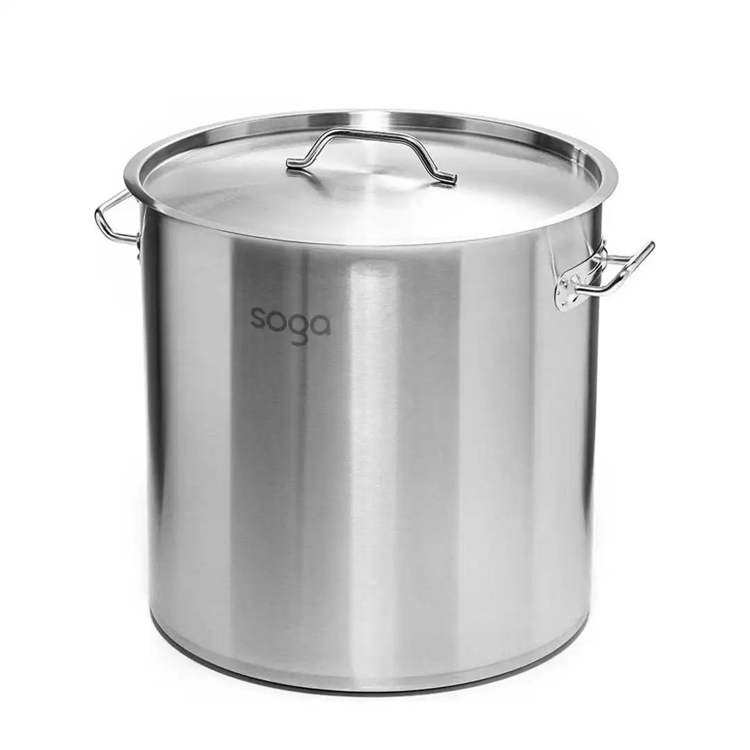 Soga Stock Pot 170L Top Grade Thick Stainless Steel Stockpot 18/10