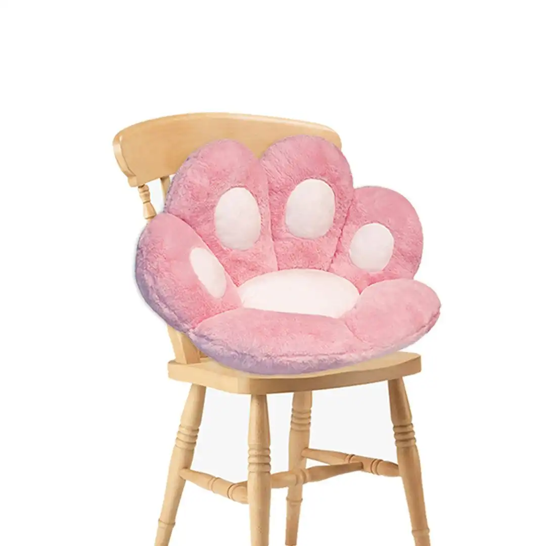 Soga 80cm Pink Paw Shape Cushion Warm Lazy Sofa Decorative Pillow Backseat Plush Mat Home Decor