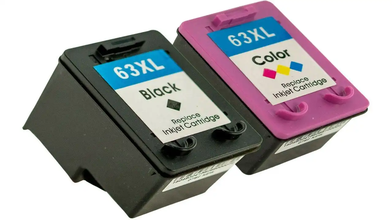 2 Pack HP 63XL Compatible High Yield Inkjet Cartridges F6U64AA + F6U63AA [1BK+1TRI]