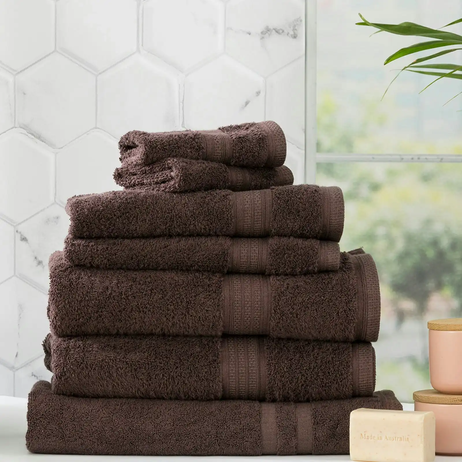 Stella Bamboo Towels Set Cocoa